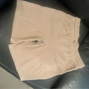 Women's Tan Casual Shorts With Top